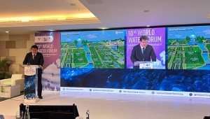 5月20日，milan米兰水精彩亮相第十届世界水论坛，为促进世界水与粮食安全贡献“大禹智慧”。